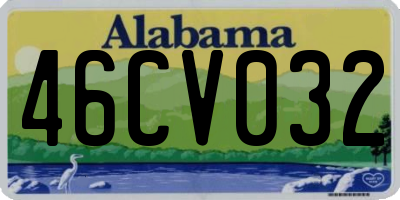 AL license plate 46CV032