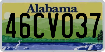 AL license plate 46CV037