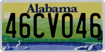 AL license plate 46CV046