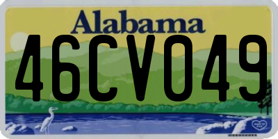 AL license plate 46CV049