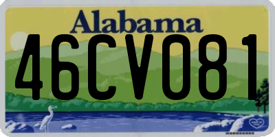 AL license plate 46CV081