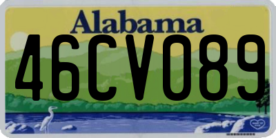 AL license plate 46CV089