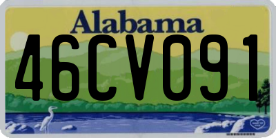 AL license plate 46CV091