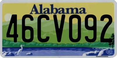 AL license plate 46CV092