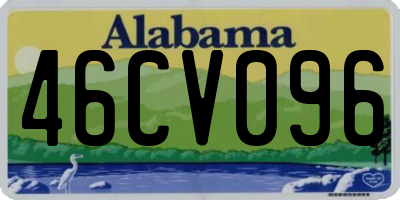 AL license plate 46CV096