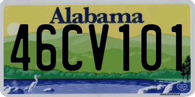 AL license plate 46CV101