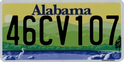 AL license plate 46CV107