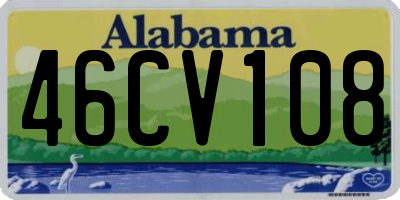 AL license plate 46CV108