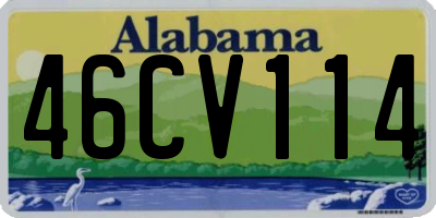 AL license plate 46CV114