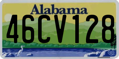 AL license plate 46CV128