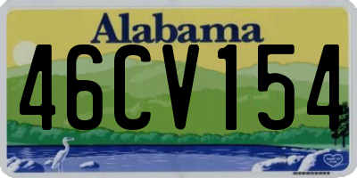 AL license plate 46CV154