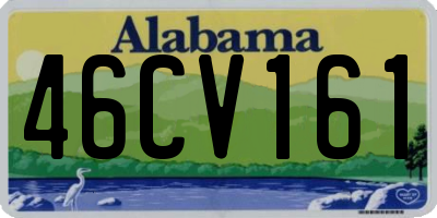 AL license plate 46CV161