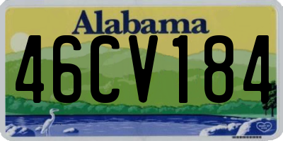 AL license plate 46CV184