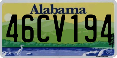 AL license plate 46CV194