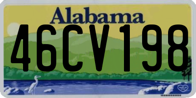 AL license plate 46CV198