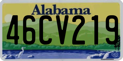 AL license plate 46CV219