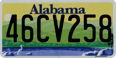 AL license plate 46CV258