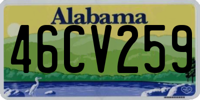 AL license plate 46CV259