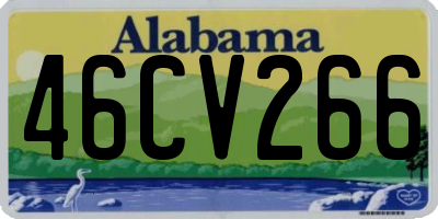 AL license plate 46CV266