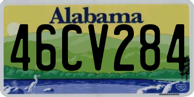 AL license plate 46CV284