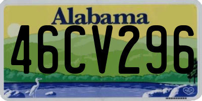 AL license plate 46CV296