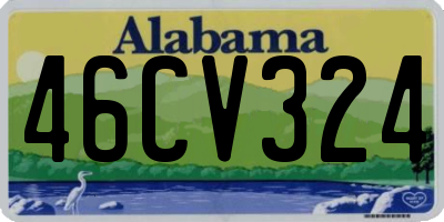 AL license plate 46CV324