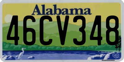 AL license plate 46CV348