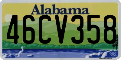 AL license plate 46CV358