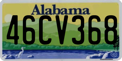 AL license plate 46CV368