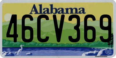 AL license plate 46CV369