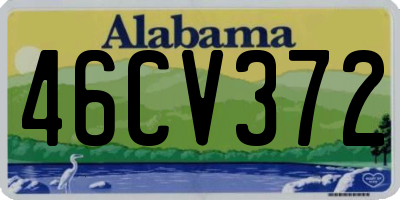 AL license plate 46CV372