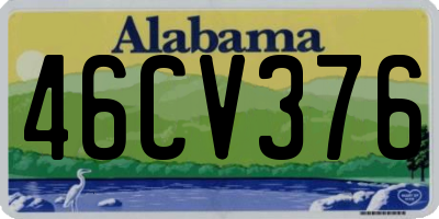 AL license plate 46CV376