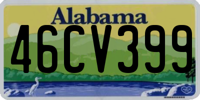 AL license plate 46CV399