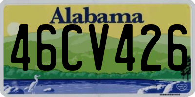 AL license plate 46CV426