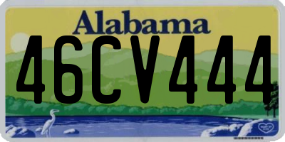 AL license plate 46CV444