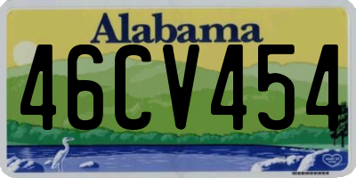 AL license plate 46CV454