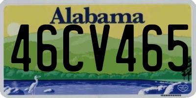 AL license plate 46CV465