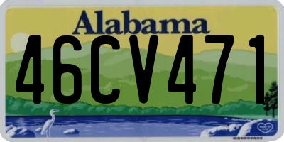 AL license plate 46CV471
