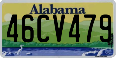 AL license plate 46CV479