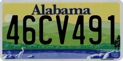 AL license plate 46CV491