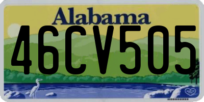 AL license plate 46CV505