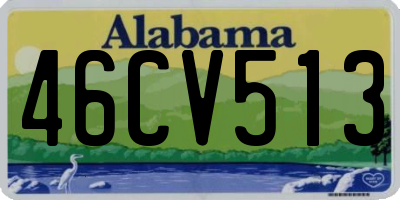 AL license plate 46CV513