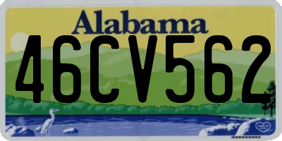 AL license plate 46CV562