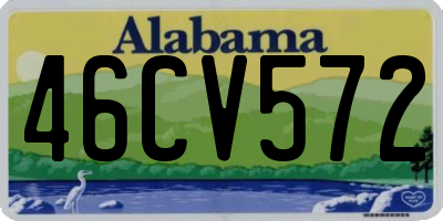 AL license plate 46CV572