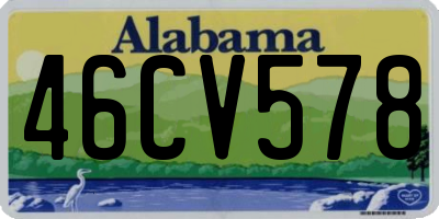 AL license plate 46CV578