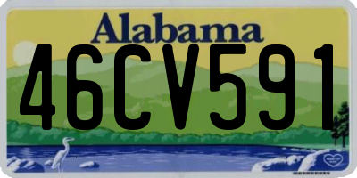 AL license plate 46CV591