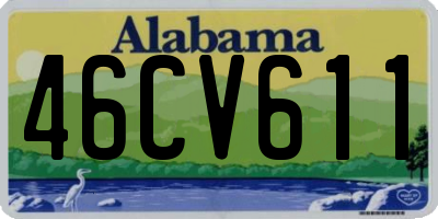AL license plate 46CV611