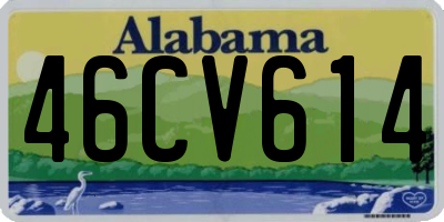 AL license plate 46CV614