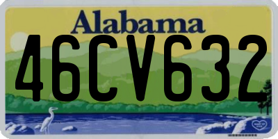 AL license plate 46CV632