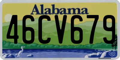 AL license plate 46CV679